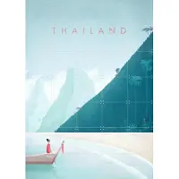 IXXI Thailand, Henry Rivers - 100 x 140 cm - Grote wanddecoratie en posters - Illustraties, Digitale Kunst, Minimalisme, Kleurrijk, Gang, Slaapkamer