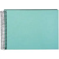 Goldbuch - Spiraalalbum Bella Vista - 24x17 cm - Aqua met zwarte pagina’s
