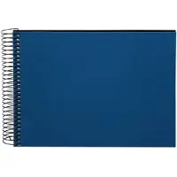 Goldbuch - Spiraalalbum Bella Vista - 24x17 cm - Donker blauw met zwarte pagina’s