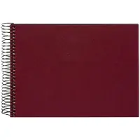 Goldbuch - Spiraalalbum Bella Vista - 24x17 cm - Bordeaux met zwarte pagina’s