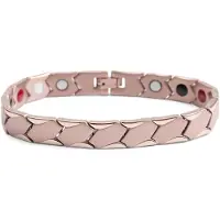 Lucleon Roségoudkleurige Titanium Armband