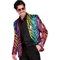 Widmann Pailletten Colbert Foute Regenboog Jungle Man