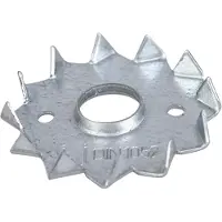 Alberts 836122 schijfdeuvel met tanden, enkelzijdig, sendzimir verzinkt, voor opschroeven, buiten-Ø50 mm, Innen- Ø12 mm, 100er Set
