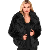 Widmann Zwarte Bontjas Style Icon Vrouw