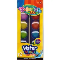 COLORINO aquarelverf 12 stuks - levendige kleuren
