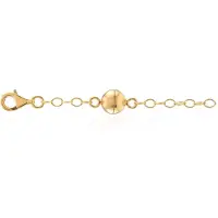 Cavill - Verstelbare zilveren ketting - 925 Sterling zilver - Vergulde magneetsluiting - Elegante ovale schakels - Veilig & Stijlvol - 3,8g - 6,5 cm