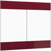 Vicco R-Line Keukenfront – 79.2 x 59 cm meubelfront voor de glazen hangkast Rode hoogglans