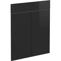 Vicco R-Line Keukenfront – 59.6 x 70.8 cm meubelfront voor de lade-onderkast Zwart hoogglans