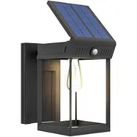 White Label Buitenlamp - Buitenverlichting met sensor - Zonne energie - Wandlamp buiten - Ø53 x 33H cm