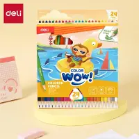 Deli COLORUN Kleurpotloden Set 24 Stuks - Plastic, Milieuvriendelijk