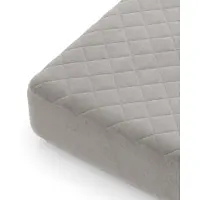 Costway Matrasbeschermer, luxe superzachte matrasbeschermer met diepe zak, ademende matrashoes met sponsvulling en antislip onderkant
