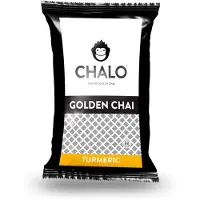Chalo Vegan Golden Chai - Indian Chai Latte - Kurkuma - 1KG Navulzak (+maatschepje) - Authentieke Indische Kruidenmix - Vegan & Barista Ready - voor 80 Chai Lattes