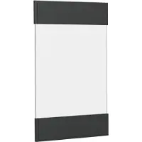 Vicco Keukenfront R-Line Antraciet landhuis 39.6 x 59 cm meubelfront voor de glazen hangkast, Model 37195