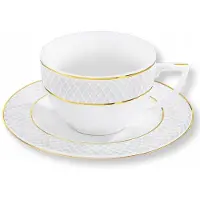 Wilmax England Koffieset 90 ml Wit Porselein