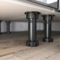 Vicco Complete keukeneenheid Optima Antraciet Hoogglans/Wit 270 cm zonder werkblad, greeploos, Model 28652
