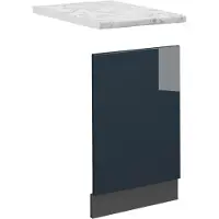 Vicco Fame-Line Fronten voor vaatwassers – 45 cm, WB Marmer Donkerblauw hoogglans