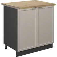 Vicco Fame-Line Wastafelkast – 80 cm, WB Eik GrijsBeige