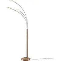 LINDBY Vloerlampe , Anea, Metallic, Woonkamer, Metaal, Modern