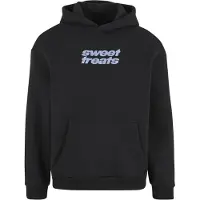 Mister tee Sweatshirt 'Sweet Treats' lichtblauw / zwart