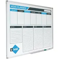 Ivol Whiteboard Bedrukt – 100x150 cm – Magnetisch