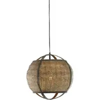 Light & Living Hanglamp Ø41x39 cm BOZONA rotan bruin-grijs