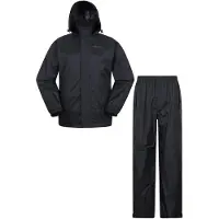 Mountain Warehouse Heren Pakka jas en broek set (Zwart)