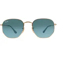 Ray-Ban zonnebril zeshoekige RB3548N 91233M Gold Blue Gray Gracient