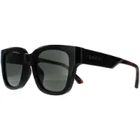 Gucci Square Heren Zwart met Havana Grijs GG1670SK