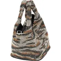 Mymo Handtas cognac / antraciet / wit