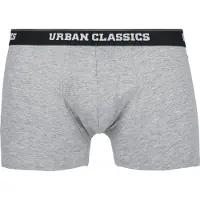 Urban Classics Boxershorts lichtgrijs / donkergroen / zwart / wit