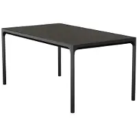 Houe VIER Rechthoekige tuintafel van keramiek