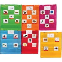 Learning Resources Magnetische hangtas met transparante pockets (6 stuks) - 4+