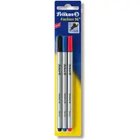 Pelikan Fineliner 96 farbig sortiert schwarz/rot/blau 0.4mm Blister