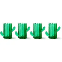 Excelsa Italiaans Design set van 4 likeurglazen in cactusvorm