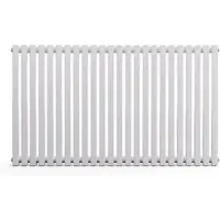 Blumfeldt Radiator - 891W Radiatoren met middenaansluiting, Modern Stalen Ontwerp, Verticale Verwarmingsbuizen voor Efficiënte Warmteverdeling, 63 x 108 cm, Wit