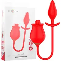 Intense Melanie - clitorisstimulator en vibrator - bewegende tong - rood
