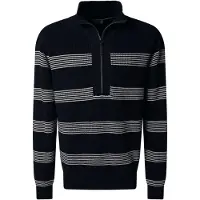 Pierre Cardin Trui donkerblauw / grijs