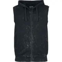 RED by EMP Bodywarmer - Grijsgevlekt capuchonvest - S tot XXL - voor Mannen - grijs gemêleerd - Maat S