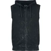 R.e.d. by emp Bodywarmer - Grijsgevlekt capuchonvest - S tot XXL - voor Mannen - grijs gemêleerd - Maat M