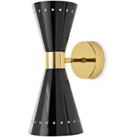 Stilnovo Megafono Wandlamp Glossy Black | 1 Light