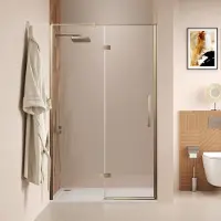 Saniclear Pure douchedeur 110cm verouderd messing