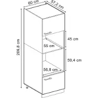 Vicco R-Line Magnetronkast – 60 cm Antraciet landhuis