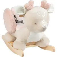 Nattou FanFan Hobbelpaard hertje - 59 cm - Schommelpaard - Baby Speelgoed - Beige