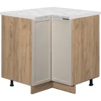 Vicco Fame-Line Hoekonderkasten – 80.5 cm, WB Marmer GrijsBeige