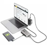 StarTech.com Dockingstation - STARTECH - USB-C Multiport Adapter - 4K 60Hz - 100W PD Pass-Through - Mini Dock