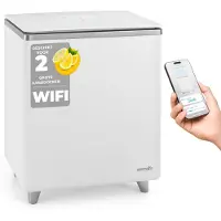 SereneLife WiFi Handdoekverwarmer – Luxe rechthoekige Towel Wamer– Met geurfunctie, automatische uitschakeling en WiFi-bediening –Zilver