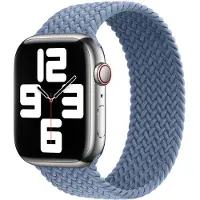 Apple Gevlochten solobandje voor de Watch | 38/40/41/42 mm - Maat 3 - Slate Blue