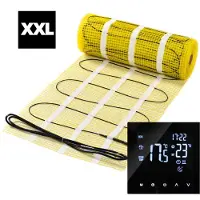 Pro-mat 30 m² - XXL pro- serie complete elektrische vloerverwarming set 150 watt met 25A wifi thermostaat - vloerverwarming matten - vloerverwarming matten