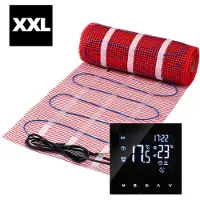 Pro-mat 65 m² - XXL complete elektrische vloerverwarming set 150 watt met 25A wifi thermostaat - vloerverwarming matten - vloerverwarming matten