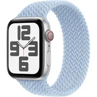 Apple Gevlochten solobandje voor de Watch | 44/45/46/49 mm - Maat 2 - Light Blue